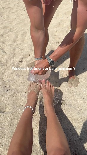 Sand på fødderne: Prinsessebehandling på stranden
