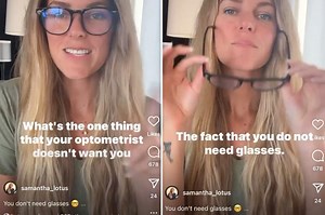 Holistic influencer Samantha Lotus claims she can fix eyesight without glasses in her $11 masterclass