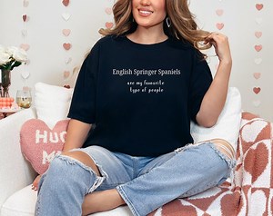 Springer Spaniel Shirt, Dogs Are My Favorite People Shirt, Dog Person Shirt, Dog Owner Gift, Comfort Colors, Dog Mom Gift, Dog Dad Gift - Etsy