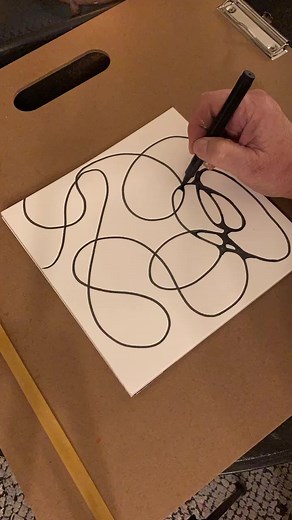 2.2K views · 64 reactions | Neurographic art with a twist #ink #watercolor #neurographicart #artoftheday | Art By Melanie | Facebook