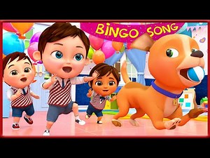 ¡BINGO! perro de escuela - Canciones Infantiles - Banana Cartoon Español [HD]