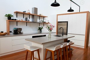 [Hot Item] Remodeler Handleless Design Modern Furniture Joinery 2 Pack High Storage Drawer Rta Kitchen Cabinets