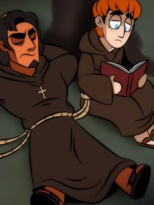 belchior and vicente in the cloister. #animation #cartoon #anime #trailer #boyfriend #romance #love #lgbt #2danimation #2d #indie #game #indiegame #dev #indiegamedevelopment #pixelart #pixel #gamemaker #medieval #gay #monastery #monks #monk #catholic #christian #religion #cute #shy #bl #boyslove #yaoi #lover #cloister