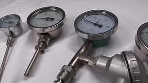 Industrial Use 2'' Waterproof Stainless Steel Pointer Waterproof Dial Pipeline Temperature Gauge