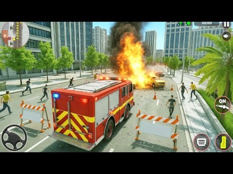 Fire Truck Hero: 3D Firefighter Rescue Android Gameplay.