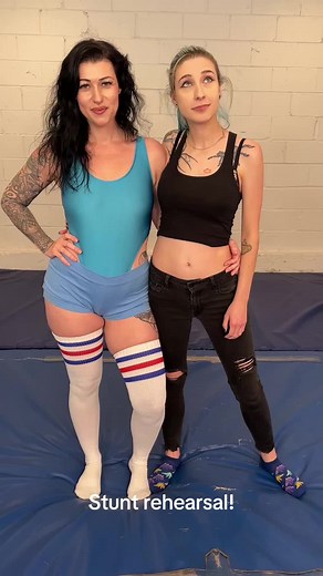 Sister Abigail and Stunner Moves Demo in Wrestling