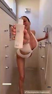 Lilly Becker showering