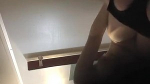 Woman spied dressing her swimsuit