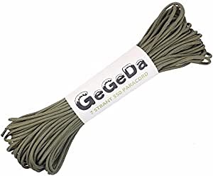 Reflective Paracord 9 Core 550 Parachute Cord Camping Rope 100FT