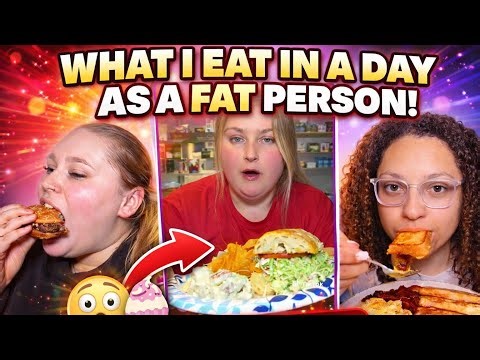 What I eat in a day as a PLUS SIZE/ BIG person! | TikTok compilation | Meals | WIEIAD | Foodie🍔🥗🍓