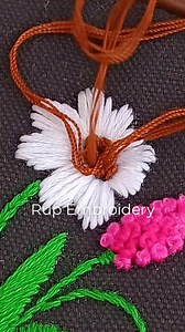 Basic French Knot Stitch hand embroidery tutorial for beginners | Rup Embroidery