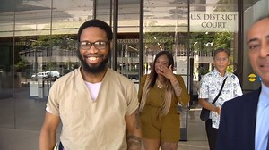 BREAKING: All charges dropped against Isaiah McCoy. The former Delaware death row inmate walked out of federal court a free man... All charges, including sex trafficking, threatening witnesses, were dismissed. His wife, Tawana Roberts, also had federal charges against her dropped earlier this year. Both cite misconduct by law enforcement. https://bit.ly/2K2umhY | Lynn Kawano