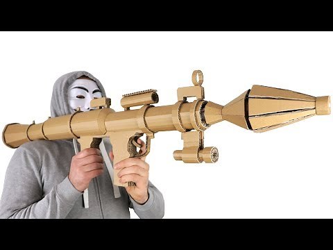 How To Make Cardboard RPG Rocket Launcher