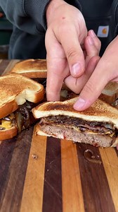 Patty melts on the @webergrills griddle. More testing on our new rub that will be out very soon.Went with frozen @bubbaburger patties. Haven’t had those in a long time! Topped with cheese, bacon and onions, these definitely hit the spot. Easy and delicious 🤤 #grillinwithdad #pattymelt #grill #foodie #delicious #easyrecipes #nomnom | Grilling with dad