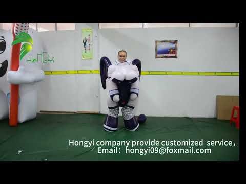 Wearable Inflatable Costume with Wings Funny Air-Filled Suit for Party, Show, Halloween & Promotion