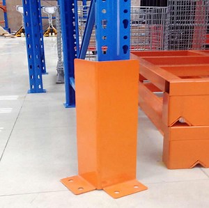 [Hot Item] Warehouse Storage Racking Column Guard Corner Powder Coated Steel Pallet Rack Frame Upright Protector with ISO