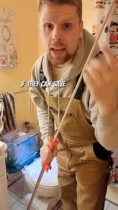 How to unclog a toilet with a toilet auger #plumbing #handyman #viralchallenge | Mechanically Plumbing