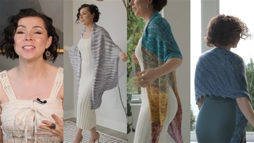 7 Beginner to Advanced Level Knit Patterns that Will Take Your Knitting Game to the Next Level! Hello, my beautiful butterfly! Today, I have an exquisite, lacy, cabled knit shawl that I know you're going to adore! It would be an amazing wedding shawl or an incredible, heartfelt gift for someone really special. Download Larghetto at https://www.expressionfiberarts.com/products/larghetto.html In this video, I'm going to tell you all about our newest pattern, the Larghetto shawl, and I'm also going