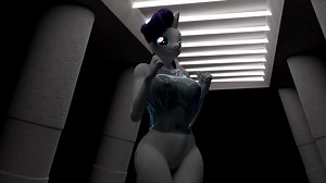 #3052936 - explicit, artist:riizatensely, rarity, unicorn, anthro, g4, 3d, animated, big breasts, blender, blender cycles, bottomless, breasts, busty rarity, clothes, clothes physics, cute, jumping, nipples, no sound, nudity, partial nudity, raribetes, see-through, solo, vulva, webm - Derpibooru