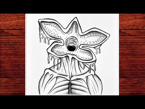 How To Draw A Demogorgon Step By Step | Stranger Things 4 Monster Pencil Drawing