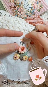 Leaf embroidery 🌿 #autumnembroidery #handstitch #handembroidery #embroiderydetails #embroideryhandmade #mygardeninspiration #myembroidery #leafembroidery #needlework #embroiderystitch #embroiderytutorial | Regina Jikidze