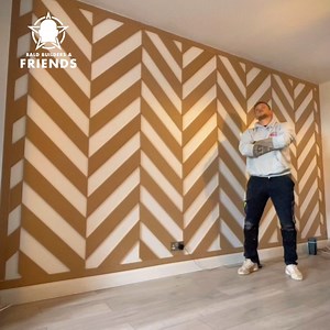 2.6K views · 35 reactions | Incredible Chevron Feature Wall  | Bald Builders Retro | Facebook