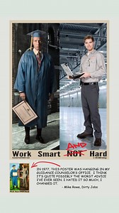Get your own Work Hard And Smart poster! https://bit.ly/WorkSmartandHardPoster #workethic #scholarship #skills | mikeroweWORKS