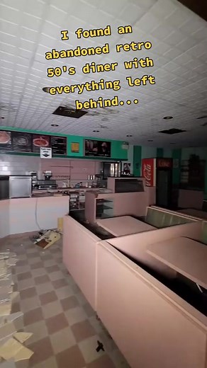 2.9K views · 78 reactions | Now here explores an abandoned retro 50's diner with everything left behind #abandonedplaces #abandonedbuilding #lostplaces #abandonedmansion #deserted.. #abandonedhouse #horrortok | Abandoned Houses | Facebook
