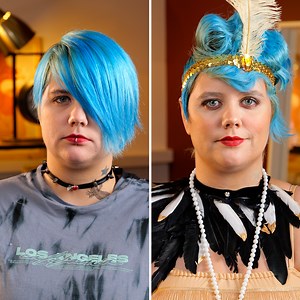 1.3M views · 4.1K reactions | Amazing Transformation: From E-girl to 1920s Lady! | 5-Minute Crafts Men | Facebook