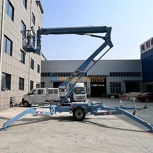 [Hot Item] 16m 20m Telescopic Diesel Petrol Power Towable Boom Lift for Tree Trimming for Retail Steel