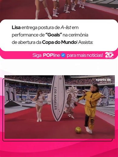 O mundo é dela! Nesta sexta-feira (12), Lisa entregou postura de A-list durante a performance de