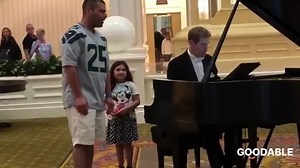 1.1K views · 44 reactions | A little girl asked a pianist to play Ave Maria so her daddy could sing along. Her response is everything. 凉 ❤️ (: Twitter/JGigliello ) | Goodable | Facebook