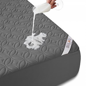 BEDLORE Waterproof Mattress Protector, Queen Size Mattress Pad, Breathable Mattress Cover with Deep Pocket 6-18 inches, Soft Comfortable Bed Protector Machine Washable (Gray) - Walmart.com