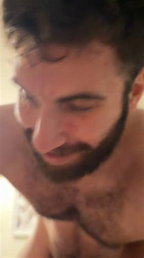 Guess why he’s so happy and sweaty? 😏