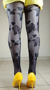 Black yellow T-Lady | Sissymaid Pl