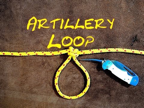 Artillery Loop - Man-Harness Knot - Harness Loop - How to Tie