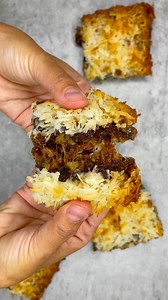 Yummy bars aka Magic Bars These bad boys will hit the spot and leave you begging for more! Recipe Ingredients: 1/2 cup earth balance butter, melted 1 1/2 cups of Graham Crackers (Nabisco is Vegan) or cookie crumbs like biscoff cookies 1 cup of Chopped Pecans 1 1/2-2 cups of Enjoy Life Vegan chocolate chips 2 cups of shaved coconut 1 cup of Vegan Sweet Condensed Milk, Natures Charm Recipe Directions: Preheat oven to 350 Pour your melted butter melted into 9x13 pan Sprinkle your of graham cracker 