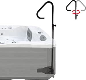 Hot Tub Handrail - 58" in Height - Slides Under Your Spa - No Drilling - Includes Waterproof Playing Cards - Indoor/Outdoor