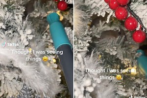 'My biggest fear': Mom horrified by two creepy eyes hidden inside Christmas tree