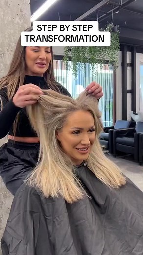 12K views · 38 reactions | Formula ! Face framing highlights using power blonde and 10 vol. Root stretch 1/2 6.1 + 1/2 8.17 with semi #reels #hair #hairartrist #Sarahemilia | Kelly Strack Fans | Facebook