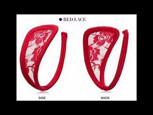 Women's Sexy Lace C String Underwear Thongs Purle