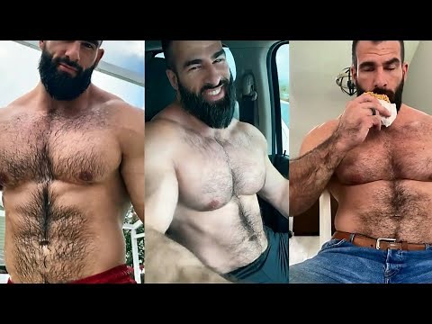 Big Tall Bodybuilder Nick Pulos Flexing Muscles, Pec Bounce, Biceps, Glutes | thirstrap tiktok