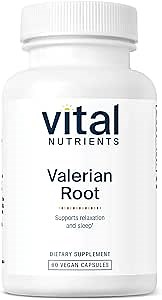 Vital Nutrients - Valerian Root - Natural Support for Relaxation and Restful Nights - Sleep Aid - 60 Vegetarian Capsules per Bottle - 625 mg