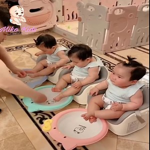 Oh my god, triplets are so much fun!! #babies #baby #babylove #cutebaby #cutenesschallenge | Watch Life Premium