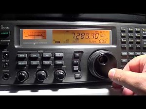 Tuning Shortwave 41 meter band on Icom IC R8500 with comments