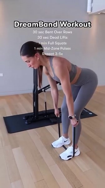 Level up your workout on & off the machine with the DreamBand: 🔥78lbs of resistance 🔥Ensures proper form & glute activation 🔥Activates underdeveloped stabilizer muscles of the hips 🔥Low-impact method to build strength Grab yours at thedbmethod.com | The DB Method