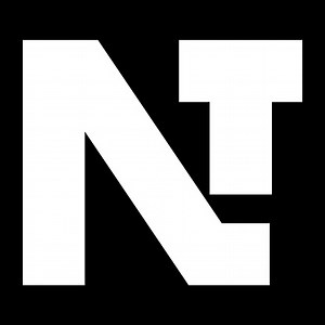 Minimales TN-Logo. Symbol eines NT-Buchstabens auf einem...