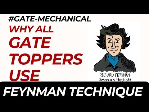 Why All GATE Toppers Use Feynman Technique #GATEMechanical #gateXE