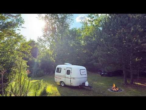 Dispersed Camping in a Mini Camper Deep in the Forest