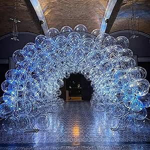 18 Inch Clear Bobo Balloons For Filling Led Large Transparent Bubble Balloons For Stuffing Birthday Bridal Wedding Baby Shower Decorations Backyard Pool Indoor Outdoor Party supply(18", 25 PCS)